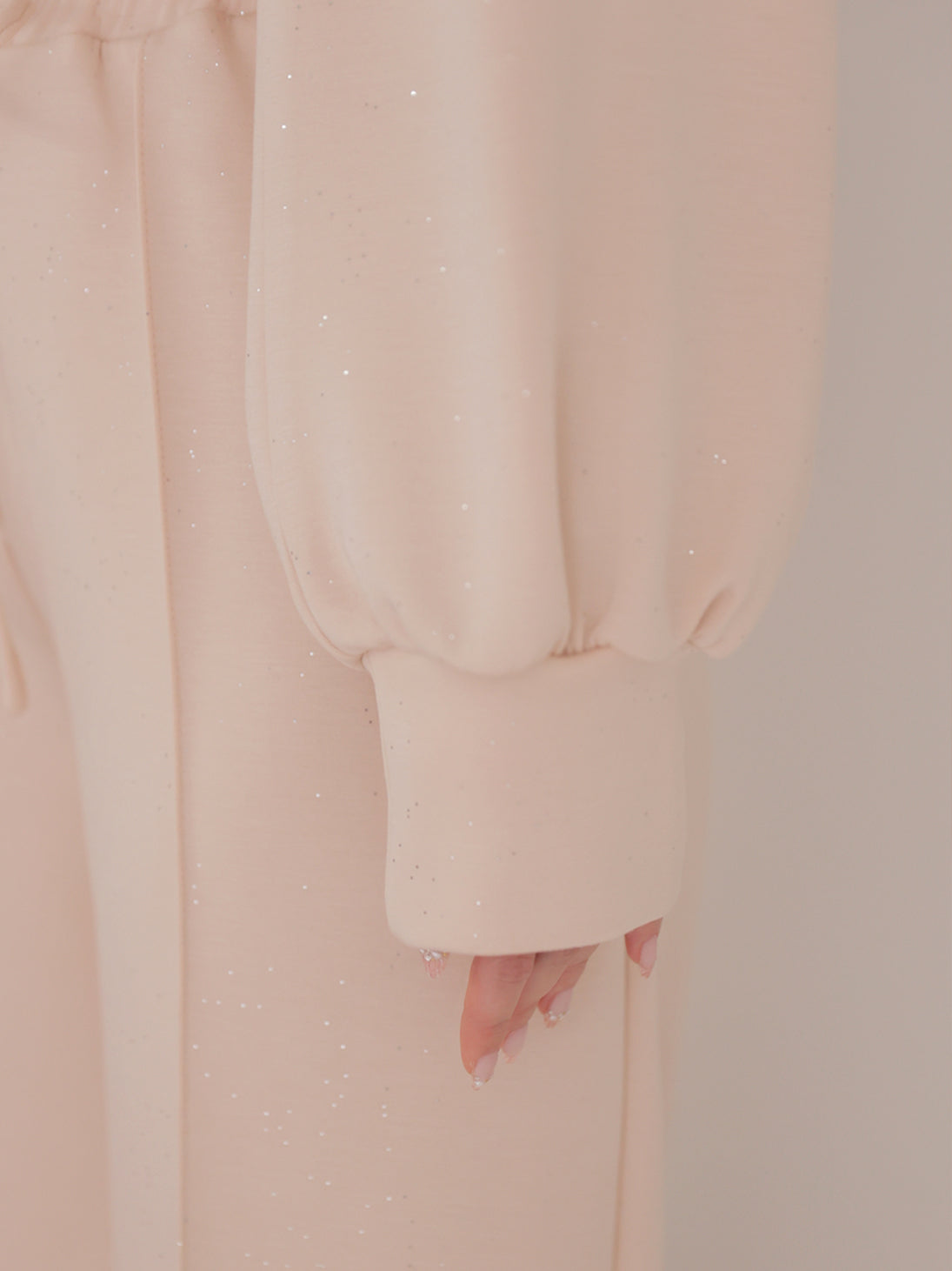 Smooth double knit bare ensemble(eme11078)