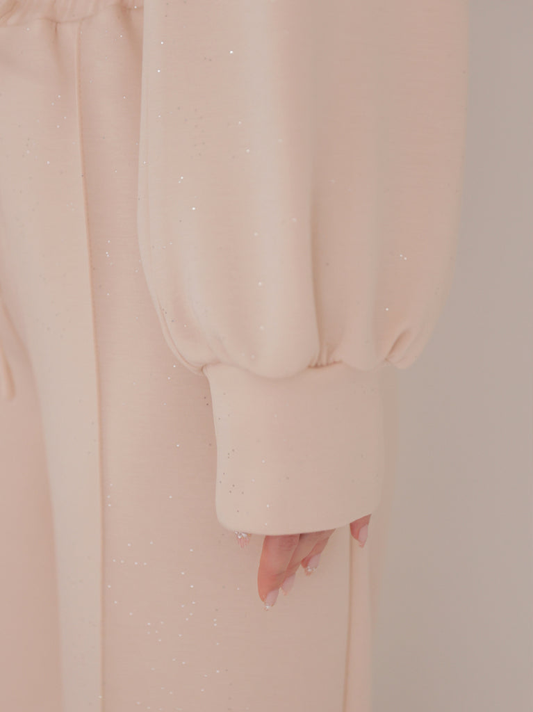 Smooth double knit bare ensemble(eme11078)