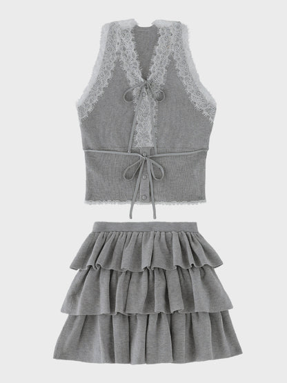 【Pre Order】Ribbon lace fit line setup(eme11083)