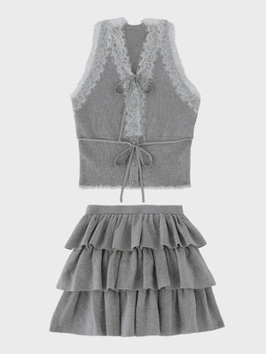 【Pre Order】Ribbon lace fit line setup(eme11083)