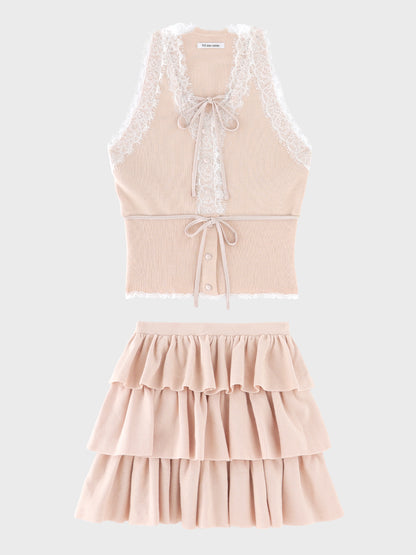 【Pre Order】Ribbon lace fit line setup(eme11083)