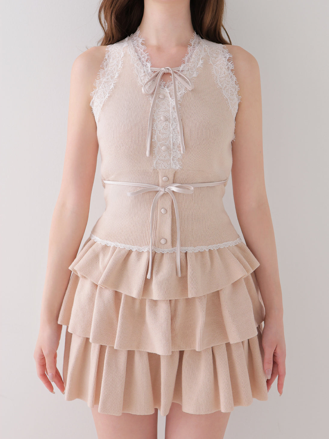 model：162cm　(size：F　color：Pink)