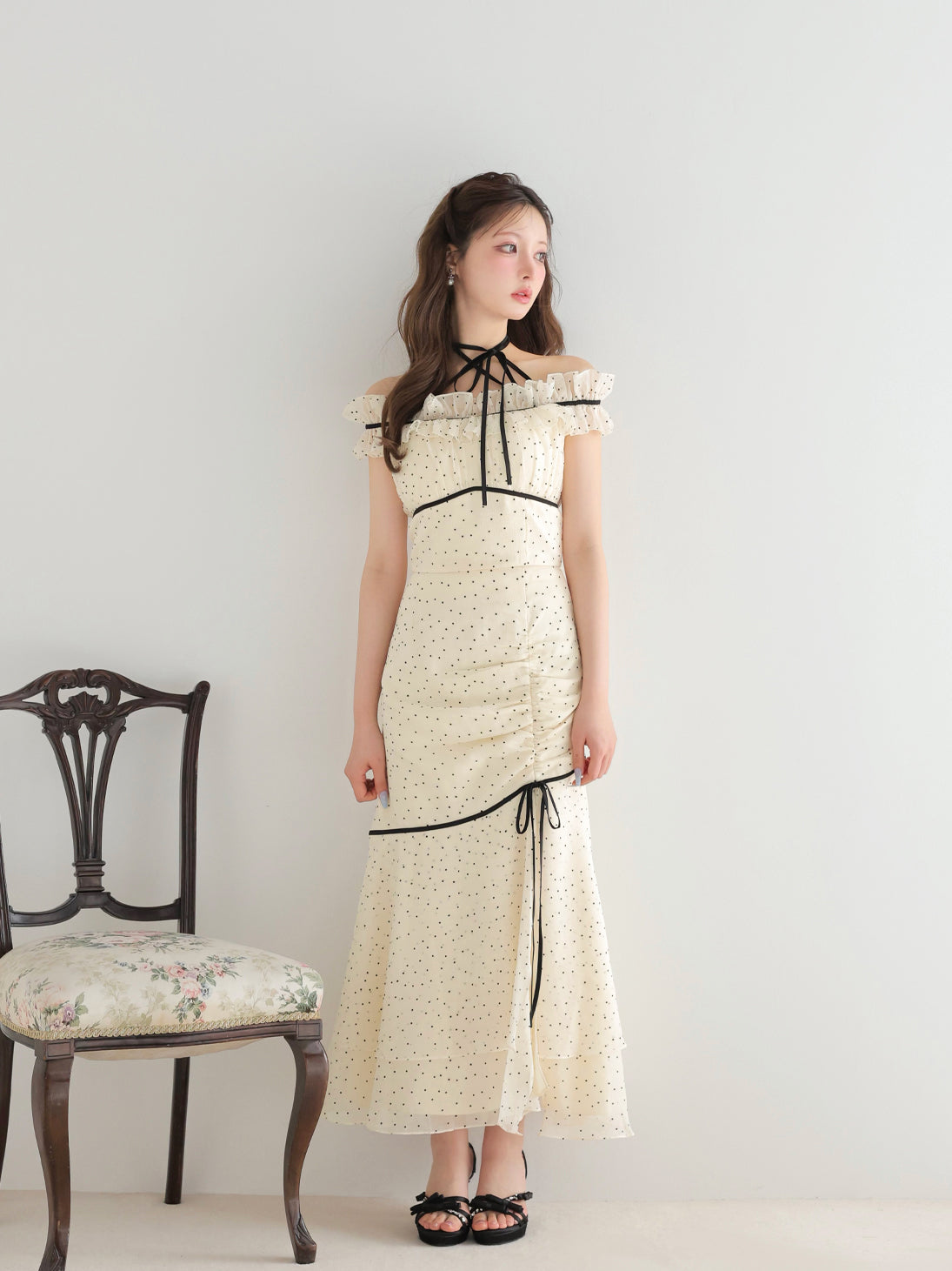 Piping ribbon mermaid flare skirt(eme10844) – M me eme