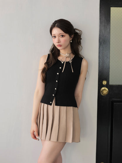 model：160cm　(size：F　color：Black×Beige)