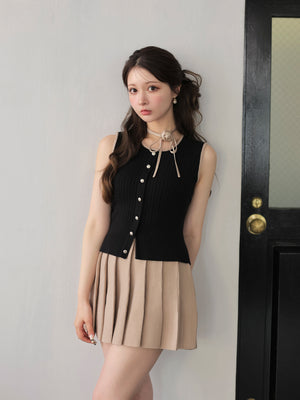 model：160cm　(size：F　color：Black×Beige)