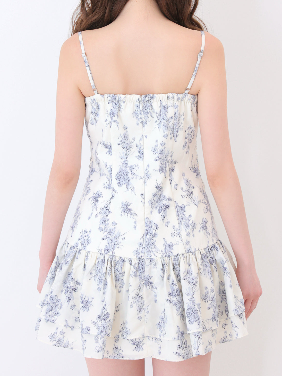 Toile flower gather mini onepiece(eme11086)