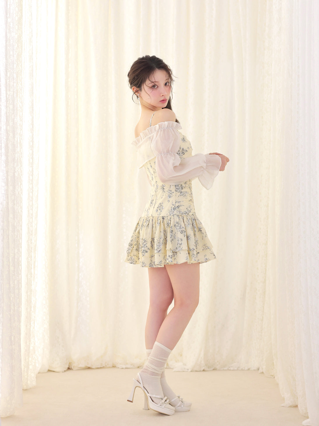 model：160cm　(size：F　color：Yellow)