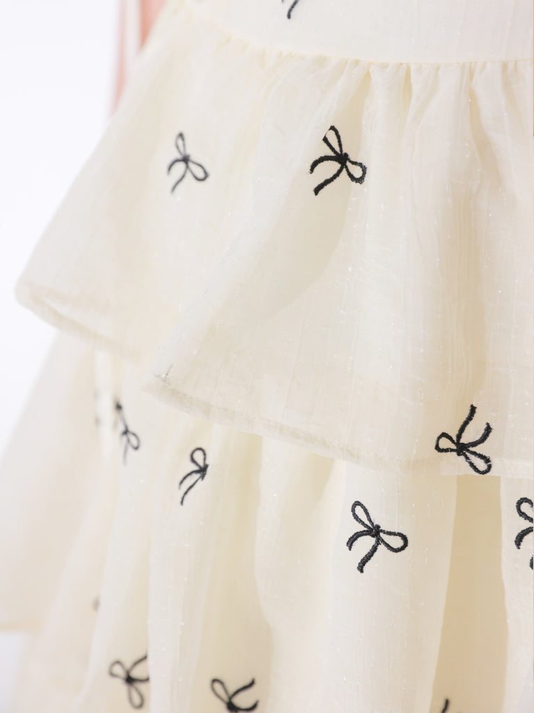 【Pre Order】Lame chiffon ribbon slit onepiece(eme11087)