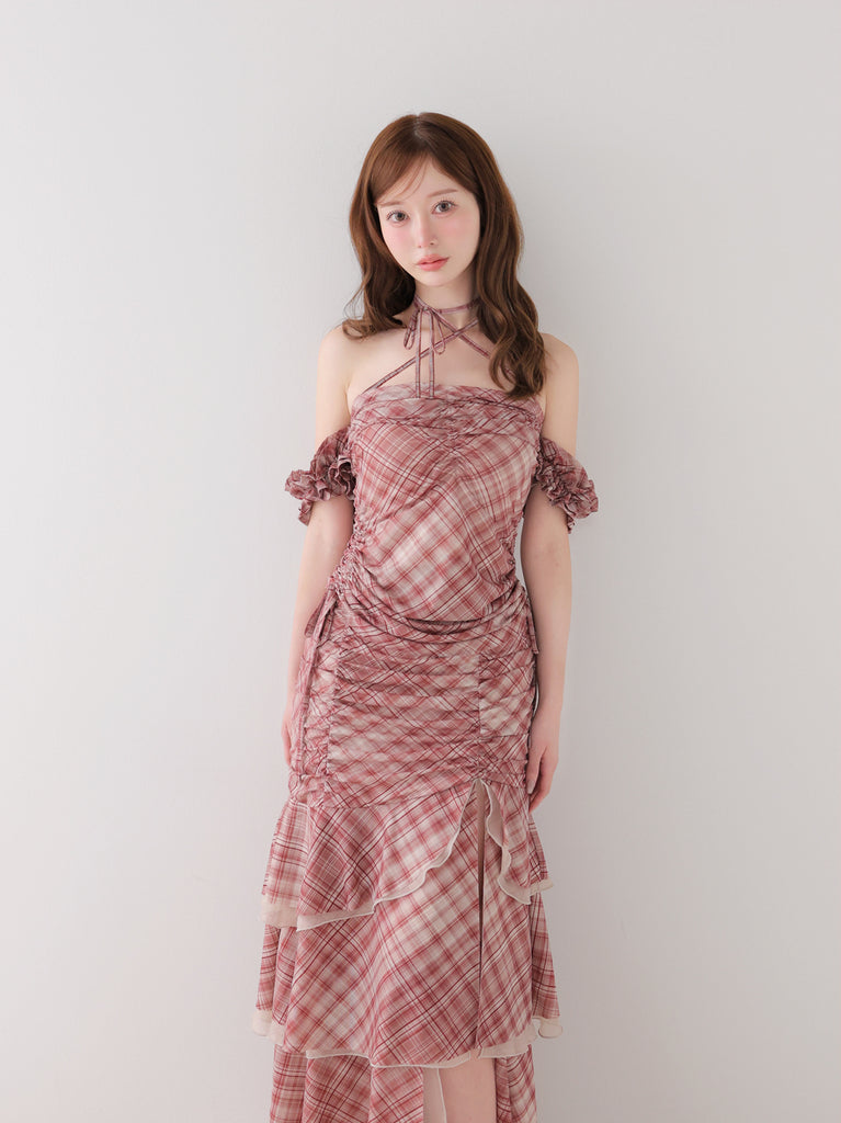 model：162cm　(size：F　color：Red)