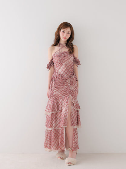 model：162cm　(size：F　color：Red)