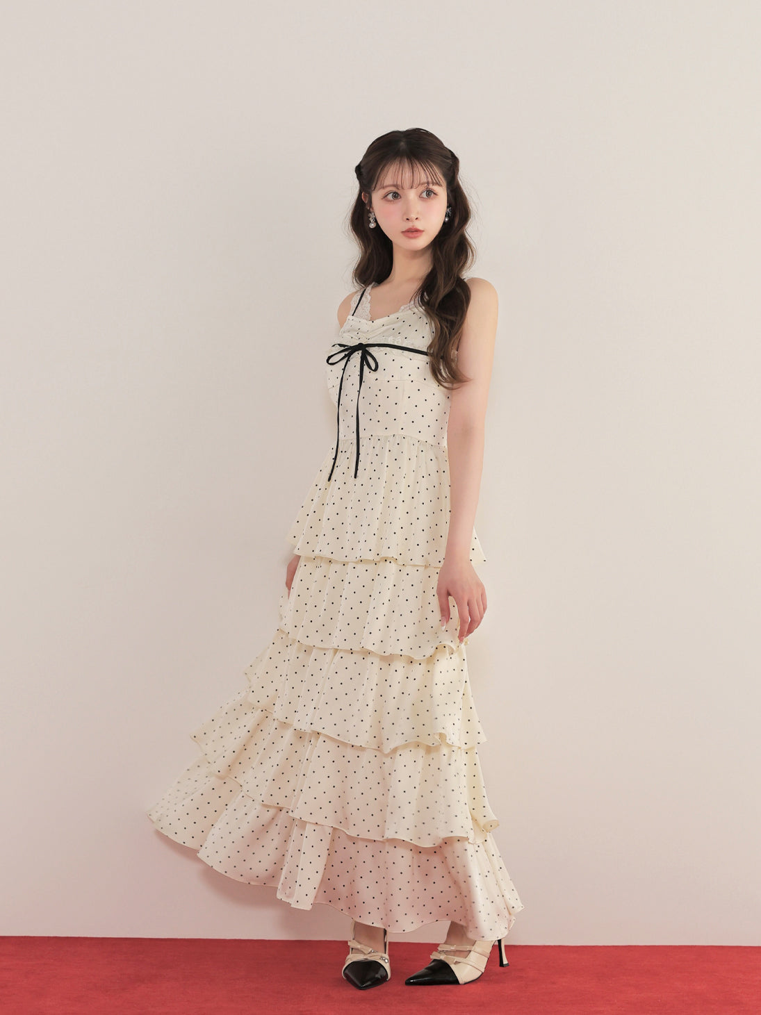 model：160cm　(size：F　color：Ivory)