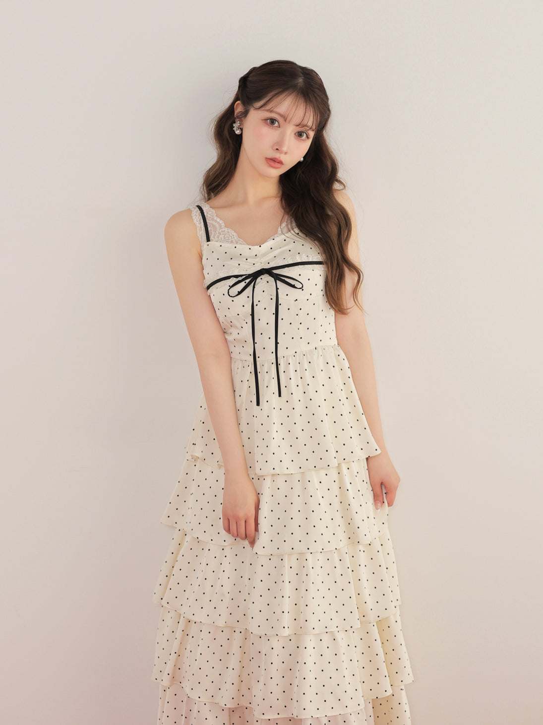 model：160cm　(size：F　color：Ivory)
