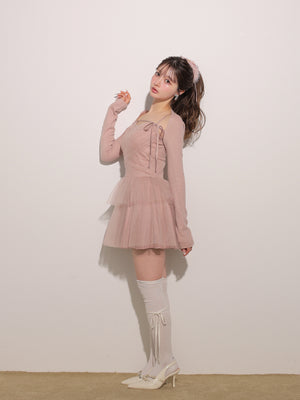 model：160cm　(size：F　color：Pink)
