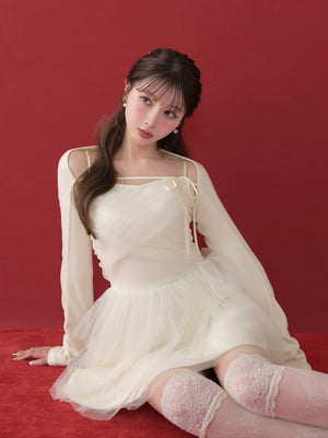 model：160cm　(size：F　color：Ivory)
