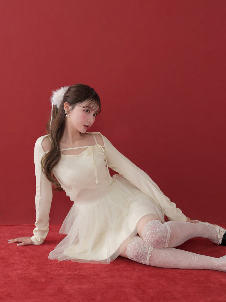 model：160cm　(size：F　color：Ivory)