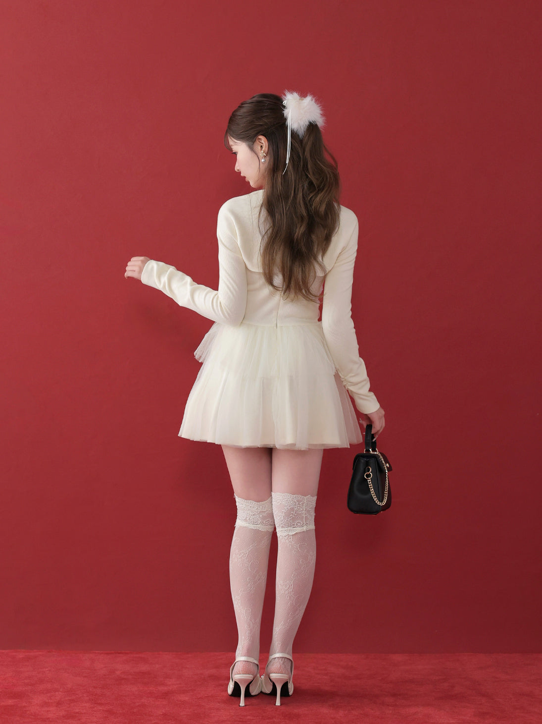model：160cm　(size：F　color：Ivory)