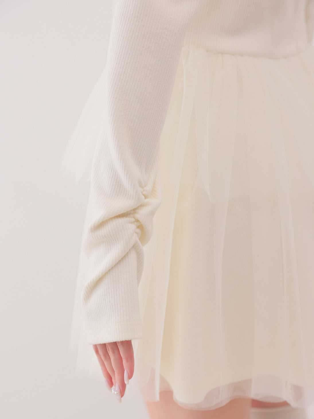 【Pre Order】Tulle knit bolero ensemble onepiece(eme11091)