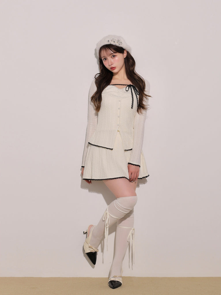model：160cm　(size：F　color：Ivory)