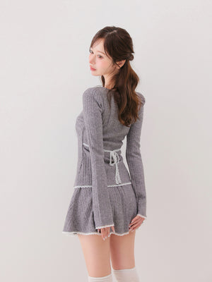 model：162cm　(size：F　color：Gray)