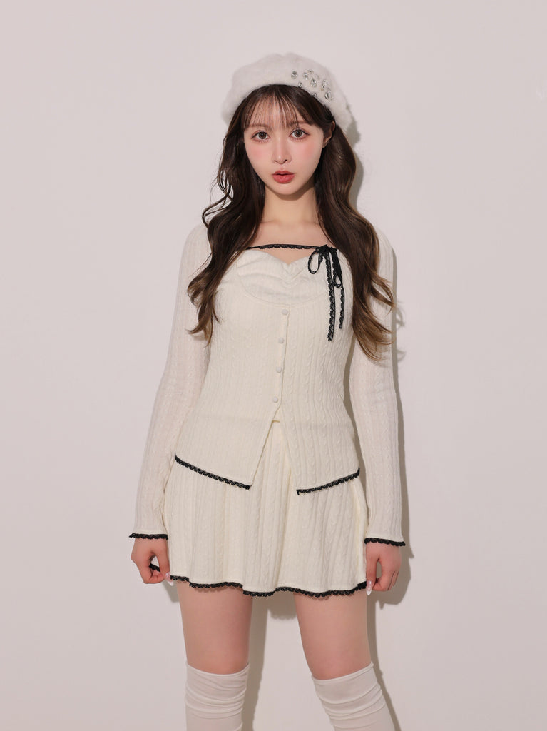 model：160cm　(size：F　color：Ivory)
