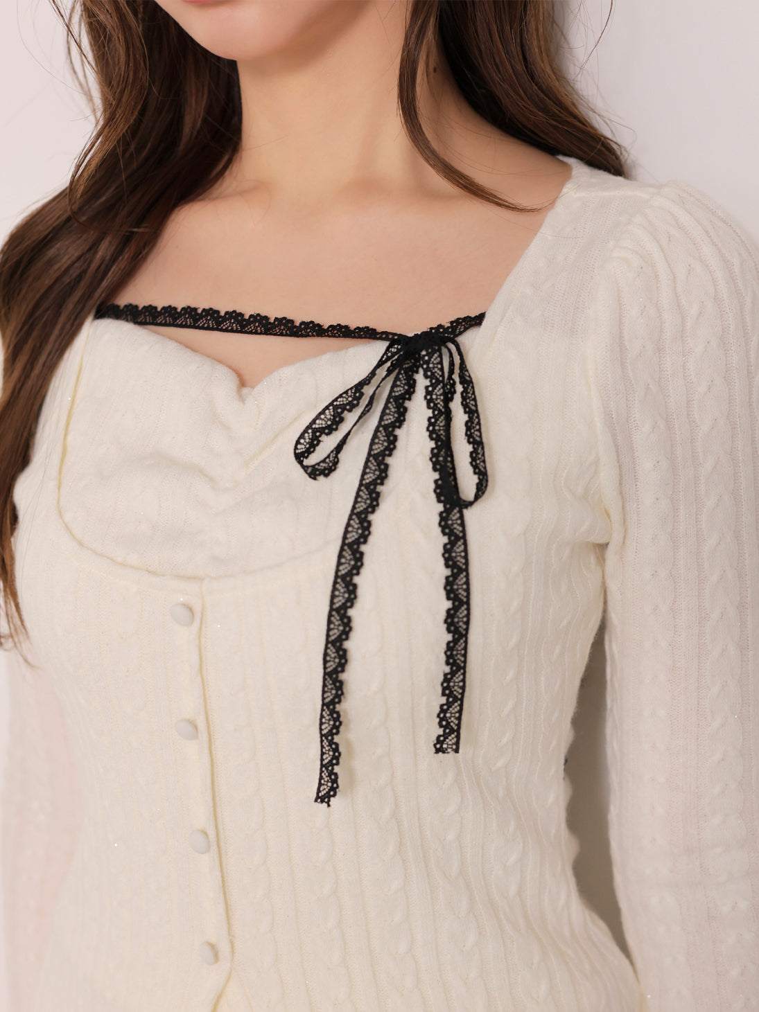 model：160cm　(size：F　color：Ivory)