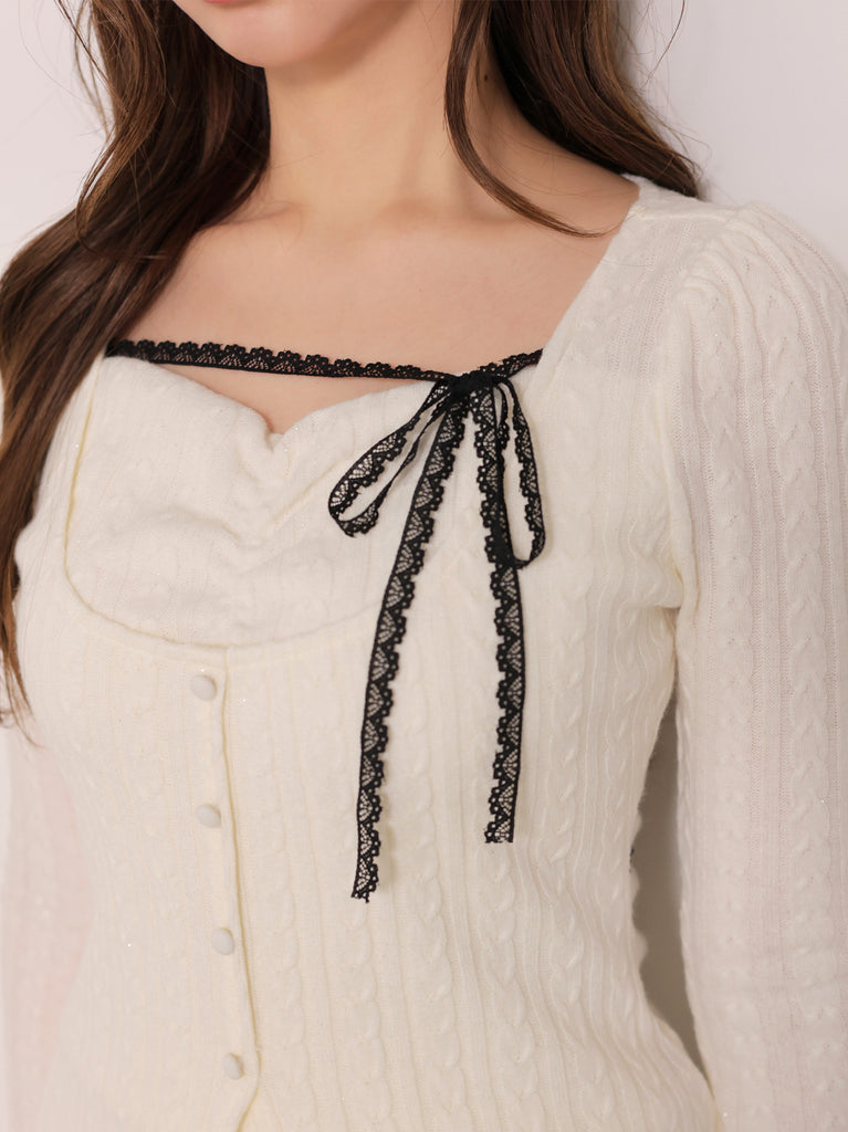 model：160cm　(size：F　color：Ivory)