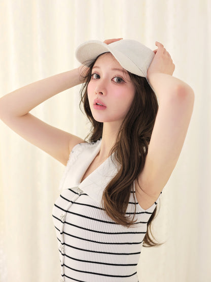 model：160cm　(size：F　color：Border)