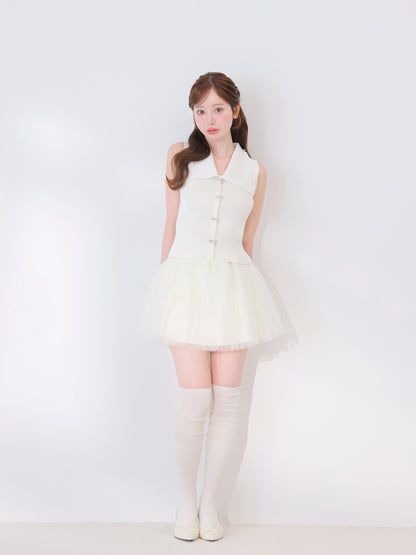 model：162cm　(size：F　color：Ivory)