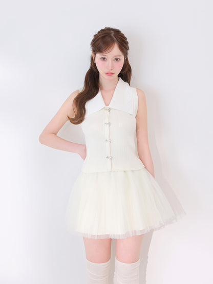 model：162cm　(size：F　color：Ivory)