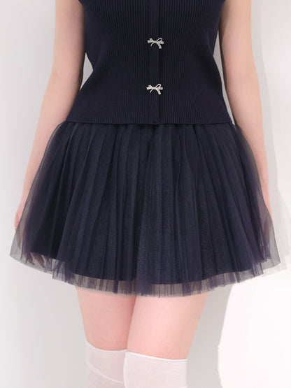 model：162cm　(size：F　color：Navy)