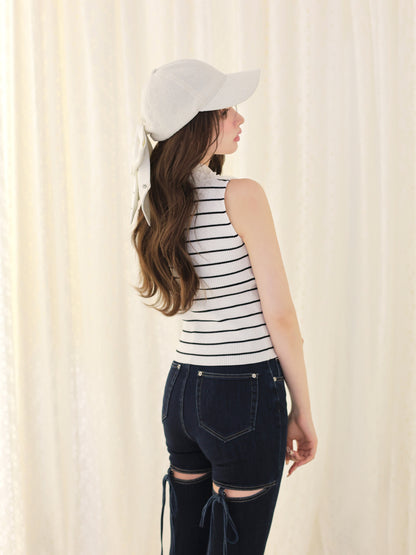 model：160cm　(size：F　color：Border)