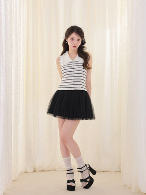 model：160cm　(size：F　color：Border)