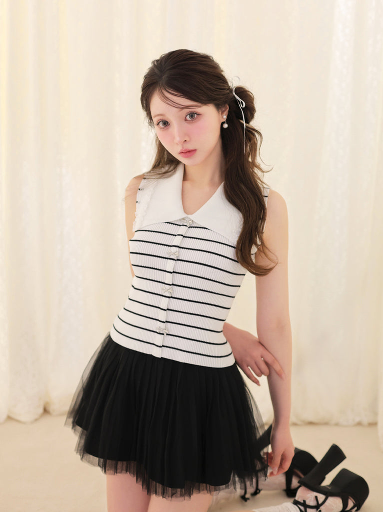 model：160cm　(size：F　color：Border)