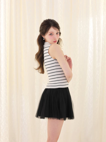 model：160cm　(size：F　color：Border)