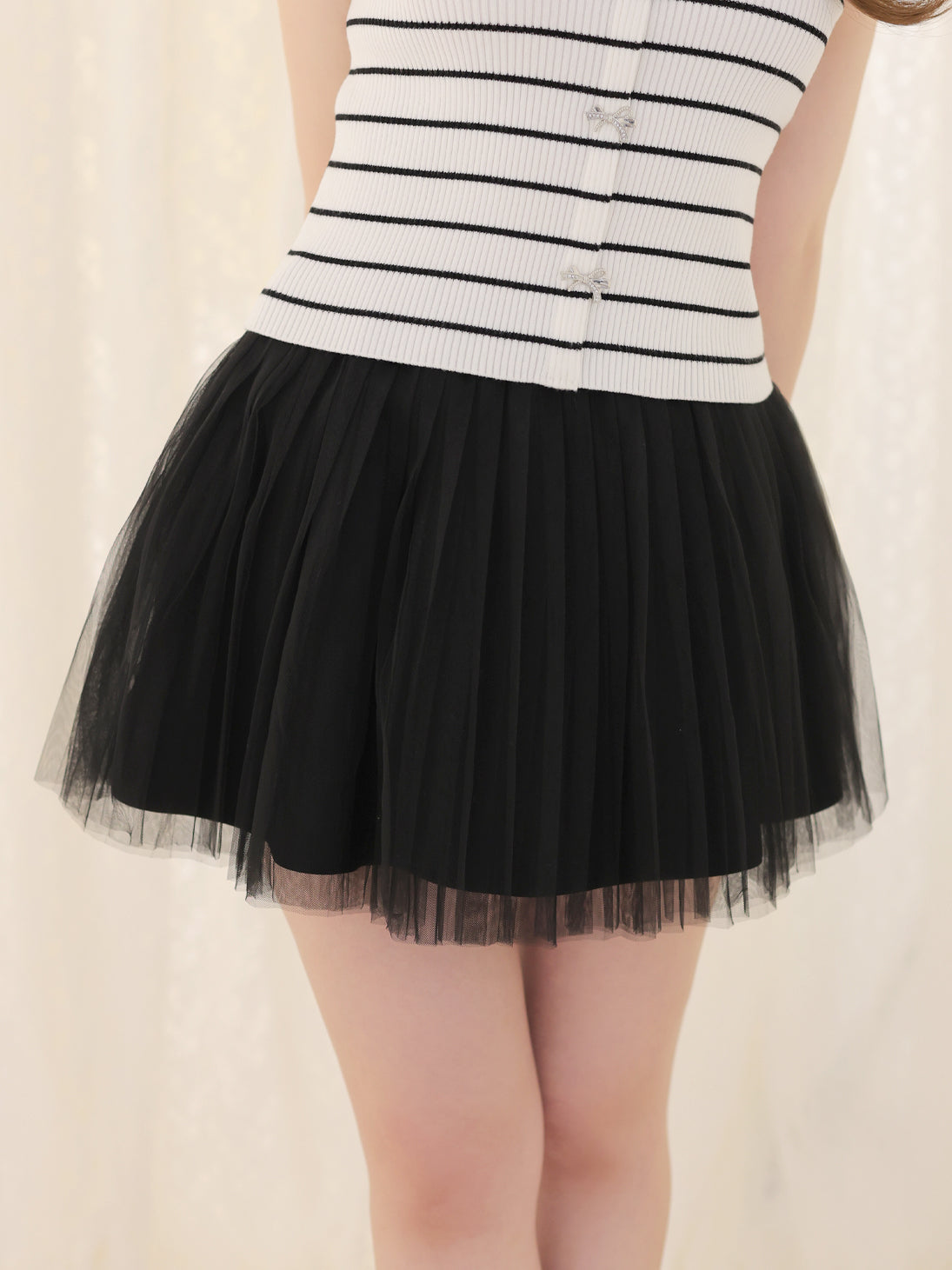 model：160cm　(size：F　color：Black)