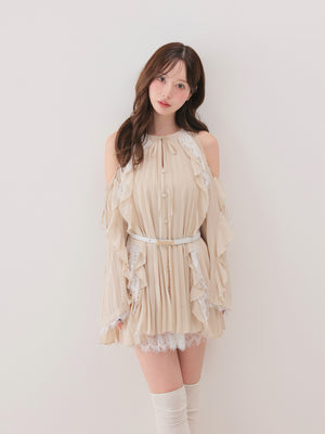model：162cm　(size：F　color：Beige)