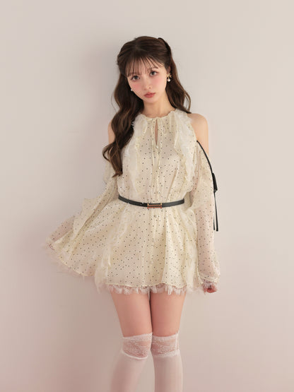model：160cm　(size：F　color：Dot)