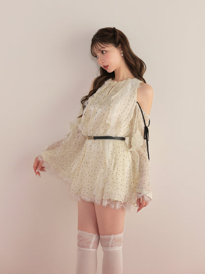model：160cm　(size：F　color：Dot)