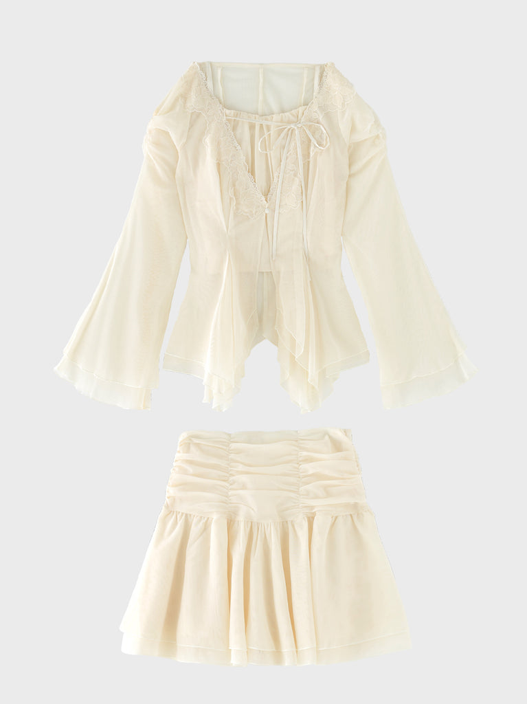 Veil tulle ensemble onepiece(eme11100)