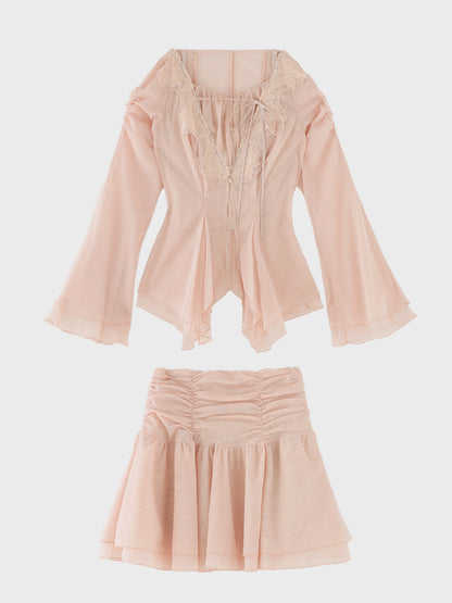 Veil tulle ensemble onepiece(eme11100)
