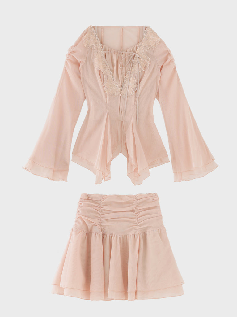 Veil tulle ensemble onepiece(eme11100)