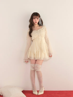 model：160cm　(size：F　color：Ivory)