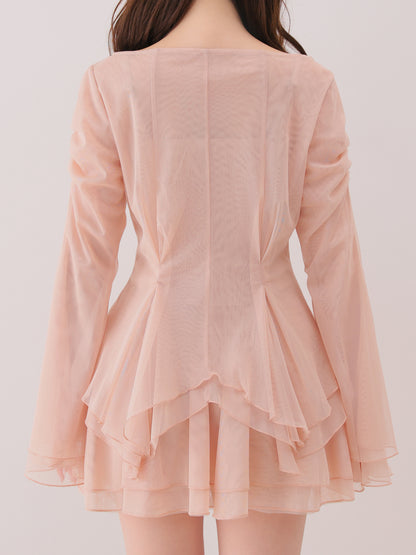 Veil tulle ensemble onepiece(eme11100)