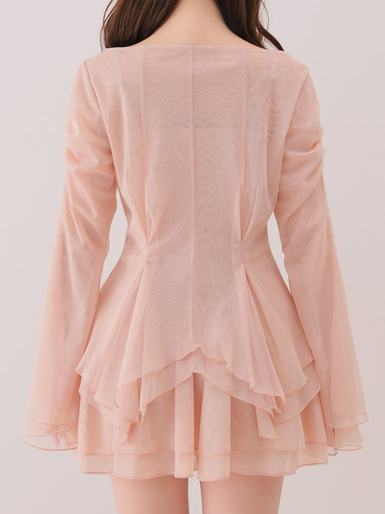 Veil tulle ensemble onepiece(eme11100)