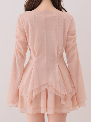 Veil tulle ensemble onepiece(eme11100)
