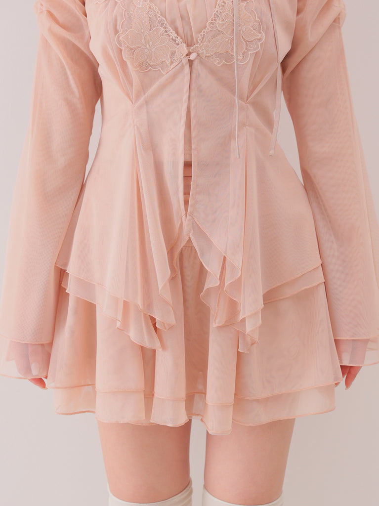 Veil tulle ensemble onepiece(eme11100)