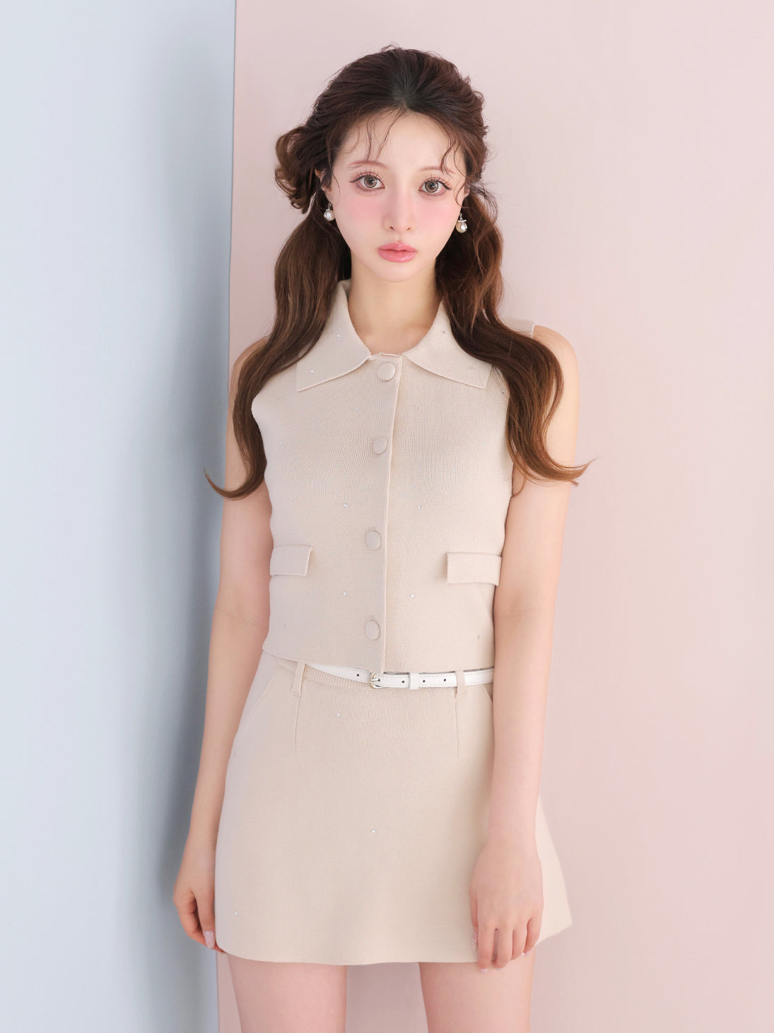 model：160cm　(size：F　color：Pink)