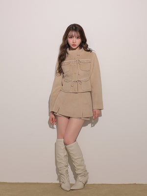 model：160cm　(size：F　color：Beige)
