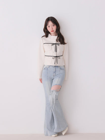model：162cm　(size：F　color：Blue)