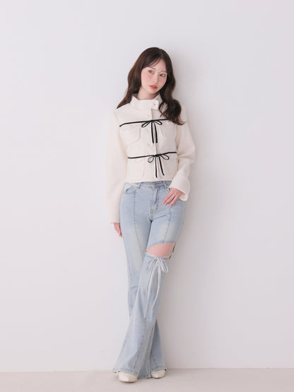 model：162cm　(size：F　color：Blue)